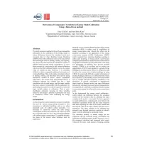 C023 -- Derivation of Comparative Variables for Energy Model Calibration using Data-driven Method