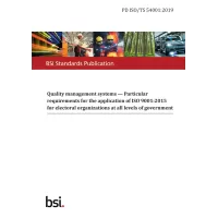 BS PD ISO/TS 54001:2019