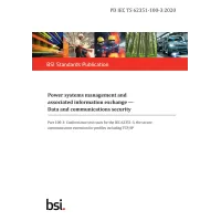 BS PD IEC TS 62351-100-3:2020