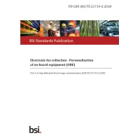 BS PD CEN ISO/TS 21719-2:2018