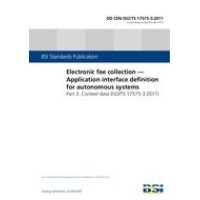 BS DD CEN ISO/TS 17575-3:2011