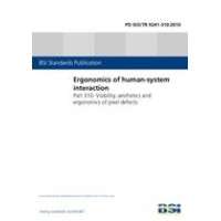BS PD ISO/TR 9241-310:2010