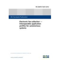 BS PD CEN/TS 16331:2012