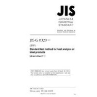 JIS G 0320:2009/AMENDMENT 1:2015