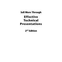 Sell More Through Effective Technical Presentations